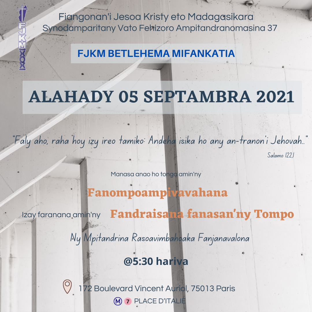 Alahady 05 septambra 2021