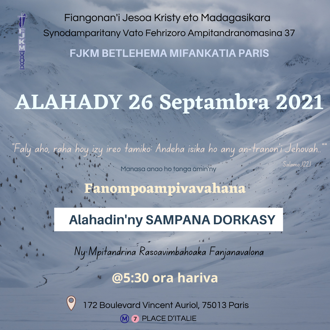 Alahady 26 septambra 2021