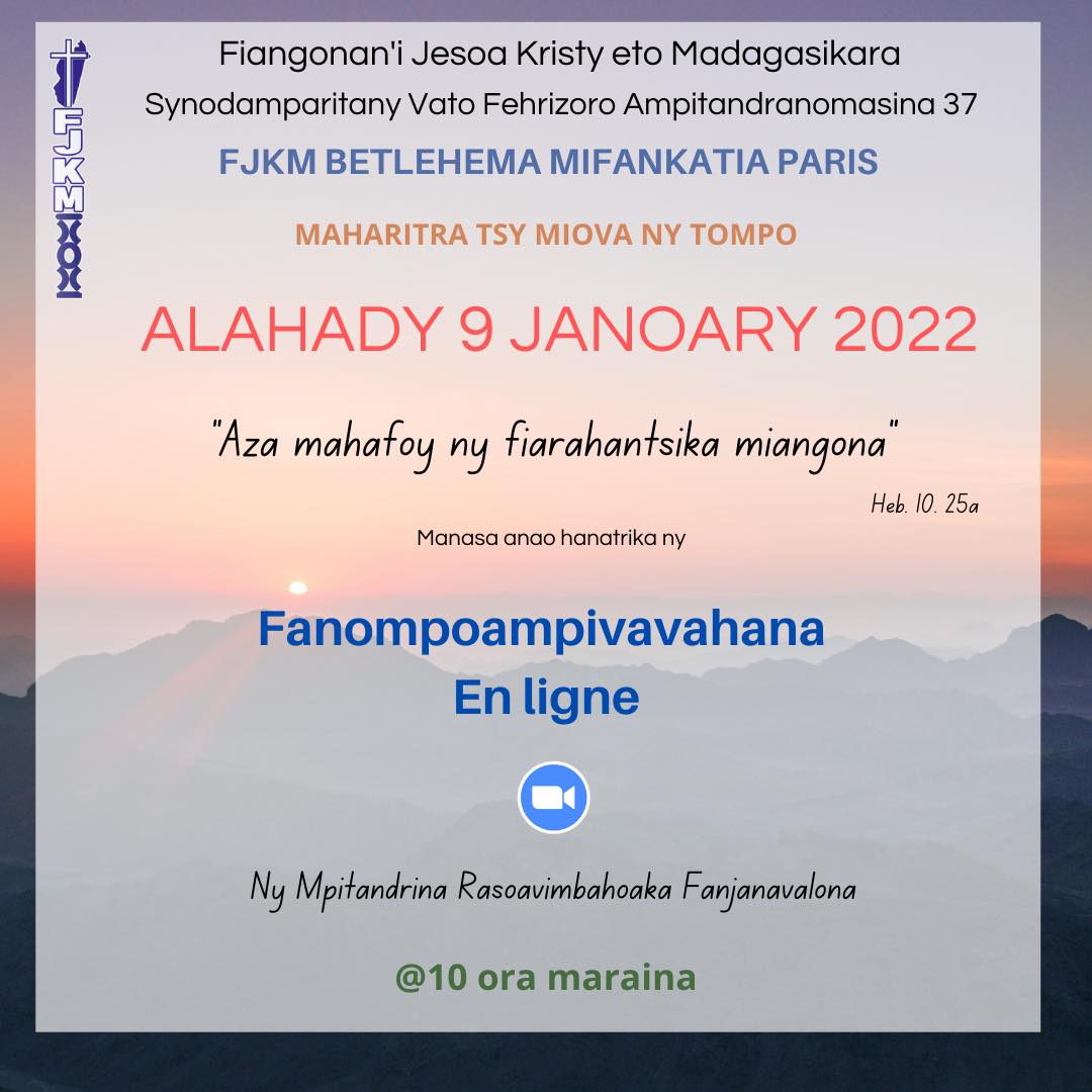 alahady 09 janoary 2022